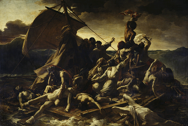 Jean-Louis Théodore Géricault, La Balsa de la Medusa (Raft of the Medusa), 1819 – 19, Musée du Louvre, Paris. Image: akg-images